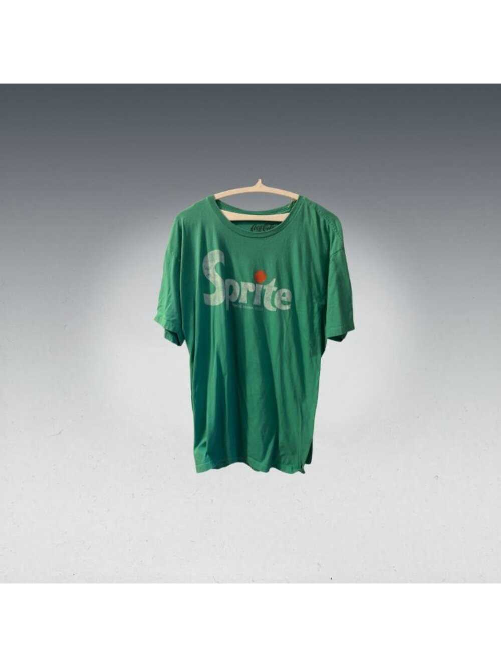 Vintage Coca-Cola Sprite Logo Graphic T-Shirt Green Size XXL Retro Soda Tee